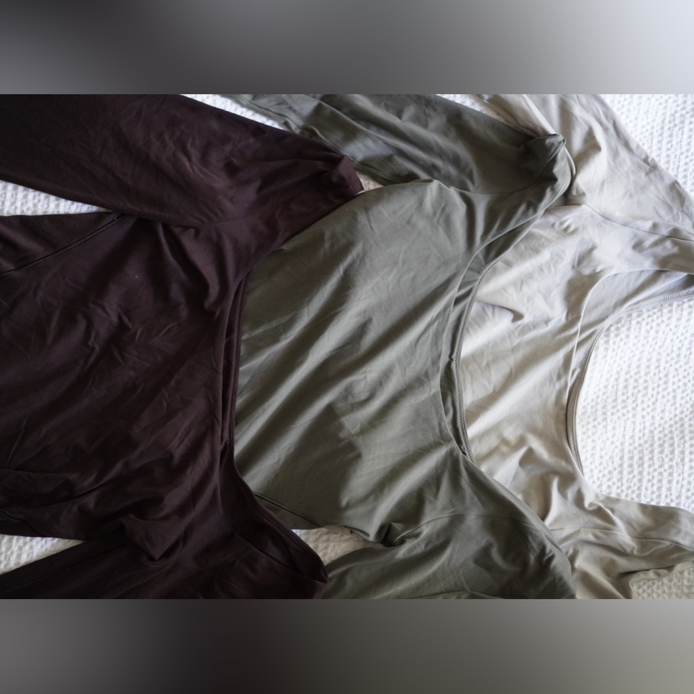 Wundermost Ultra-Soft Nulu Square-Neck Long-Sleeve Bodysuits